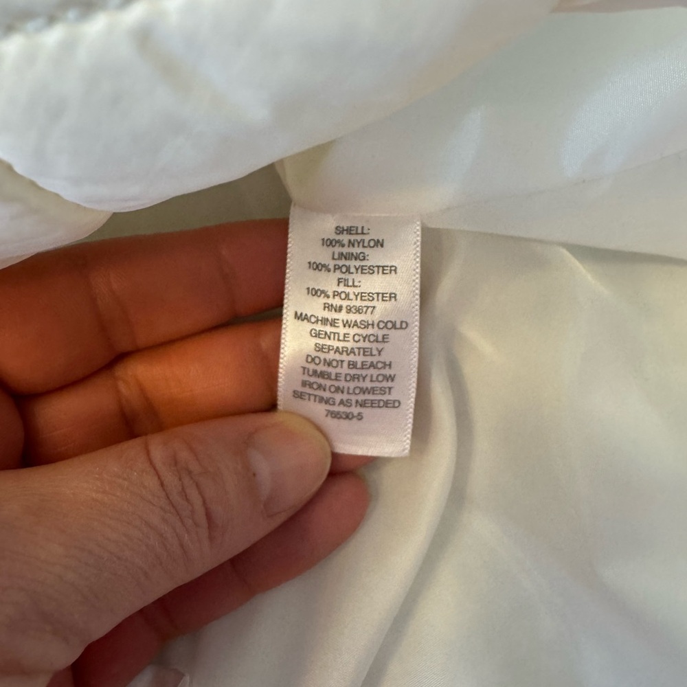 Liz Claiborne White Cream Quilted Puffer Jacket - Picture 7 of 12
